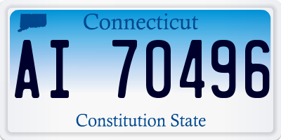 CT license plate AI70496