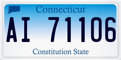 CT license plate AI71106