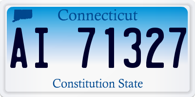CT license plate AI71327