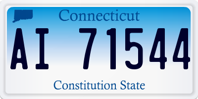 CT license plate AI71544