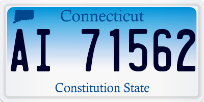 CT license plate AI71562