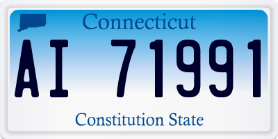 CT license plate AI71991