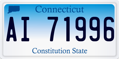 CT license plate AI71996