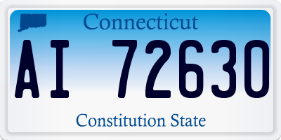 CT license plate AI72630