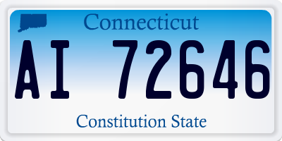 CT license plate AI72646