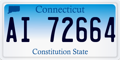 CT license plate AI72664