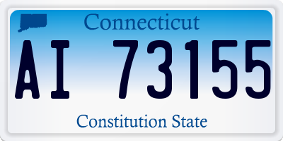 CT license plate AI73155
