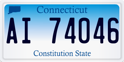 CT license plate AI74046
