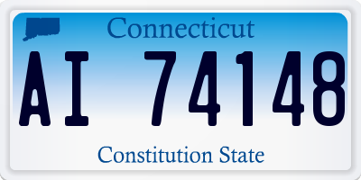 CT license plate AI74148