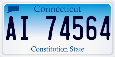 CT license plate AI74564