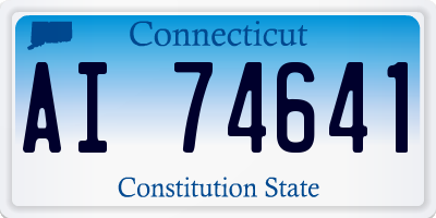 CT license plate AI74641