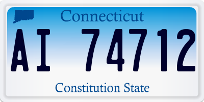 CT license plate AI74712