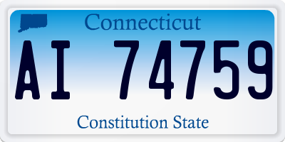 CT license plate AI74759