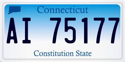 CT license plate AI75177