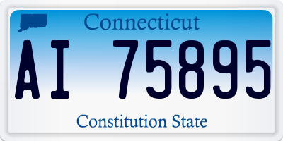 CT license plate AI75895