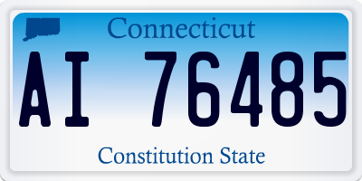 CT license plate AI76485
