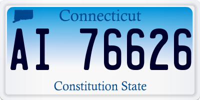CT license plate AI76626