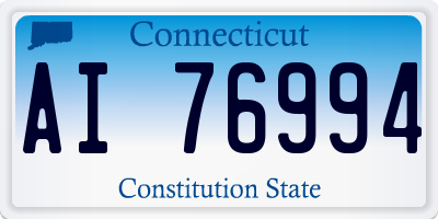 CT license plate AI76994
