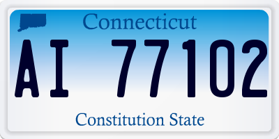 CT license plate AI77102