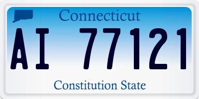 CT license plate AI77121