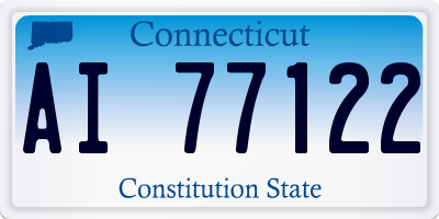 CT license plate AI77122