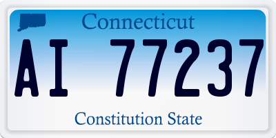 CT license plate AI77237