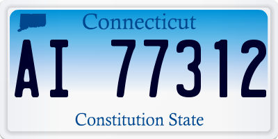 CT license plate AI77312