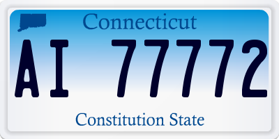 CT license plate AI77772
