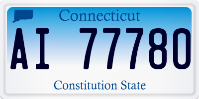 CT license plate AI77780