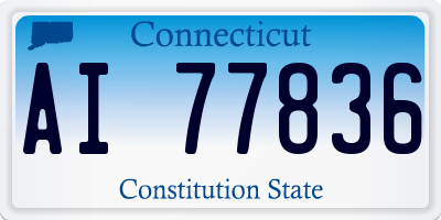 CT license plate AI77836