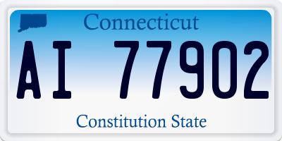 CT license plate AI77902