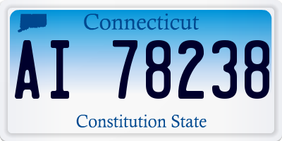 CT license plate AI78238