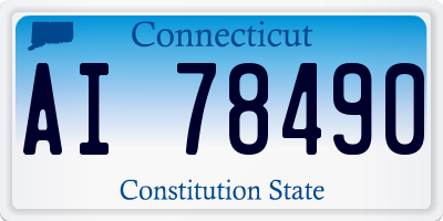 CT license plate AI78490