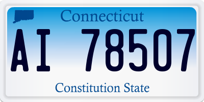 CT license plate AI78507