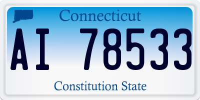 CT license plate AI78533