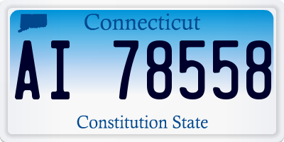 CT license plate AI78558