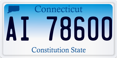 CT license plate AI78600