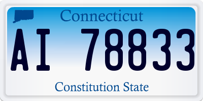 CT license plate AI78833