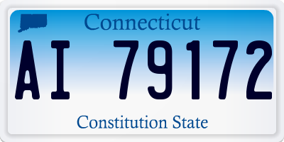 CT license plate AI79172
