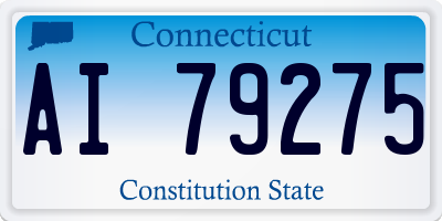 CT license plate AI79275