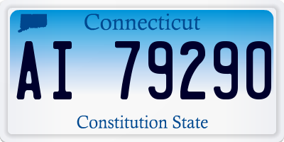 CT license plate AI79290