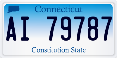 CT license plate AI79787