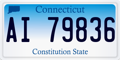 CT license plate AI79836