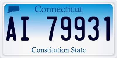 CT license plate AI79931