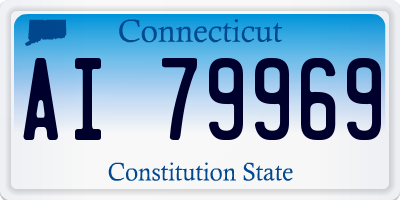 CT license plate AI79969