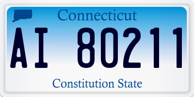 CT license plate AI80211
