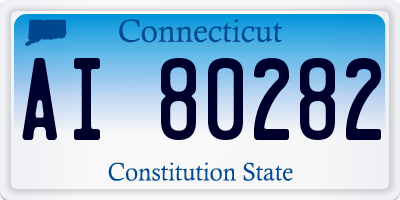 CT license plate AI80282