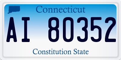 CT license plate AI80352
