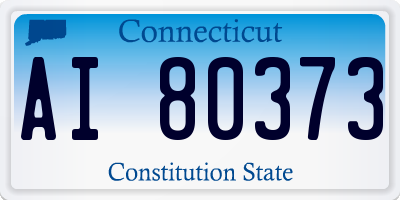 CT license plate AI80373