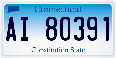 CT license plate AI80391